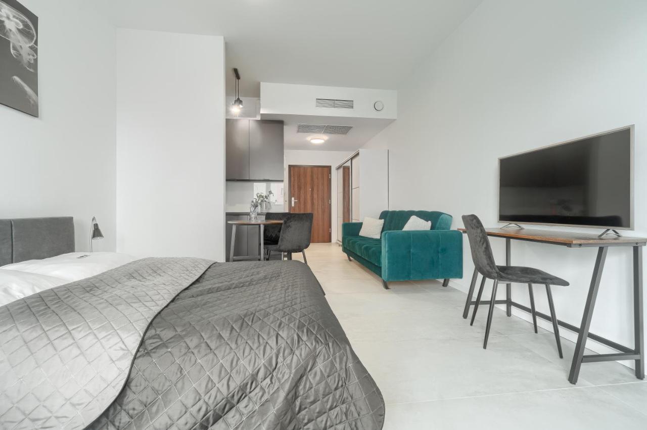 Apartament Hanza Tower III - Unique Apartments ชเตชชิน ภายนอก รูปภาพ